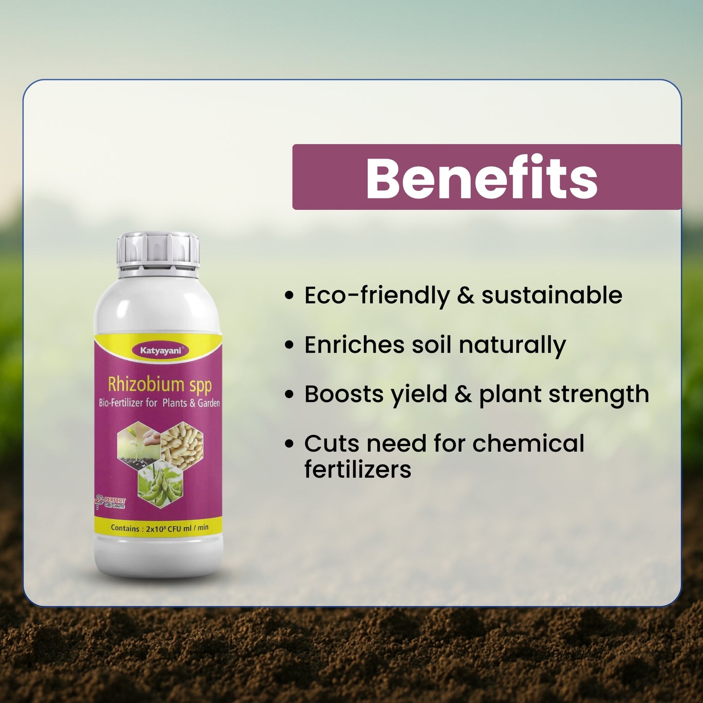 GGV Rhizobium Nitrogen Fixing Bio fertilizer