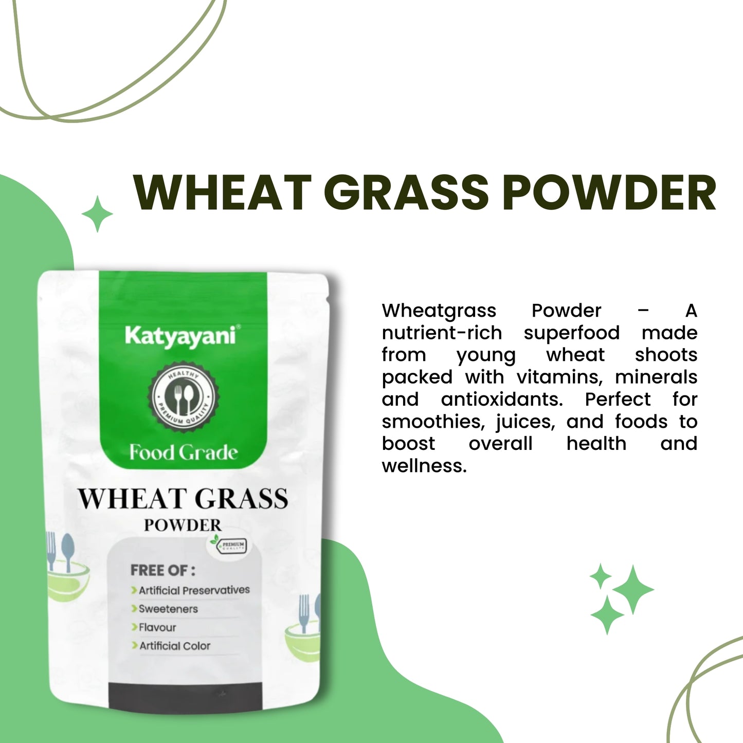 Wheat Grass Powder 454 gm (16 oz)-Food Grade
