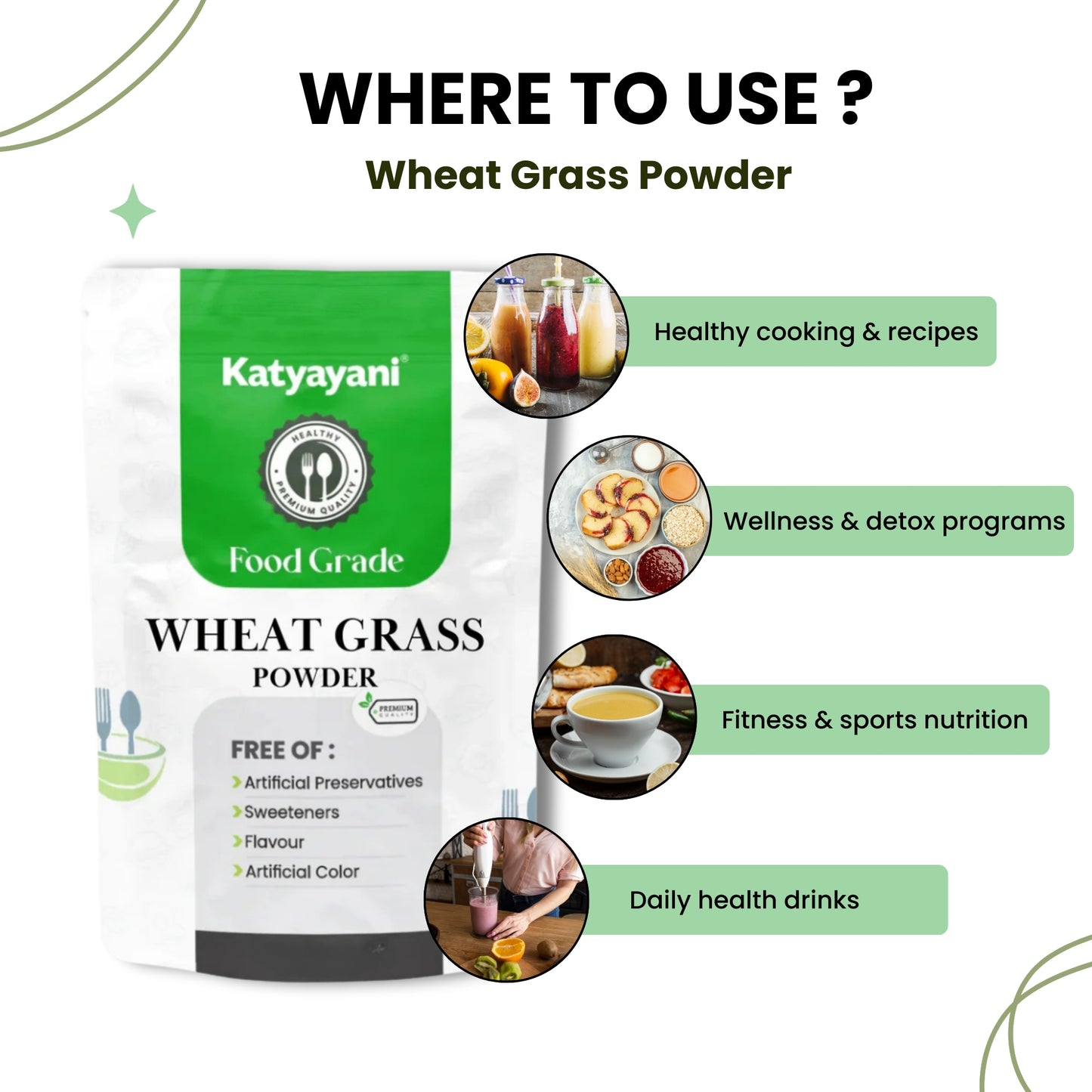 Wheat Grass Powder 454 gm (16 oz)-Food Grade