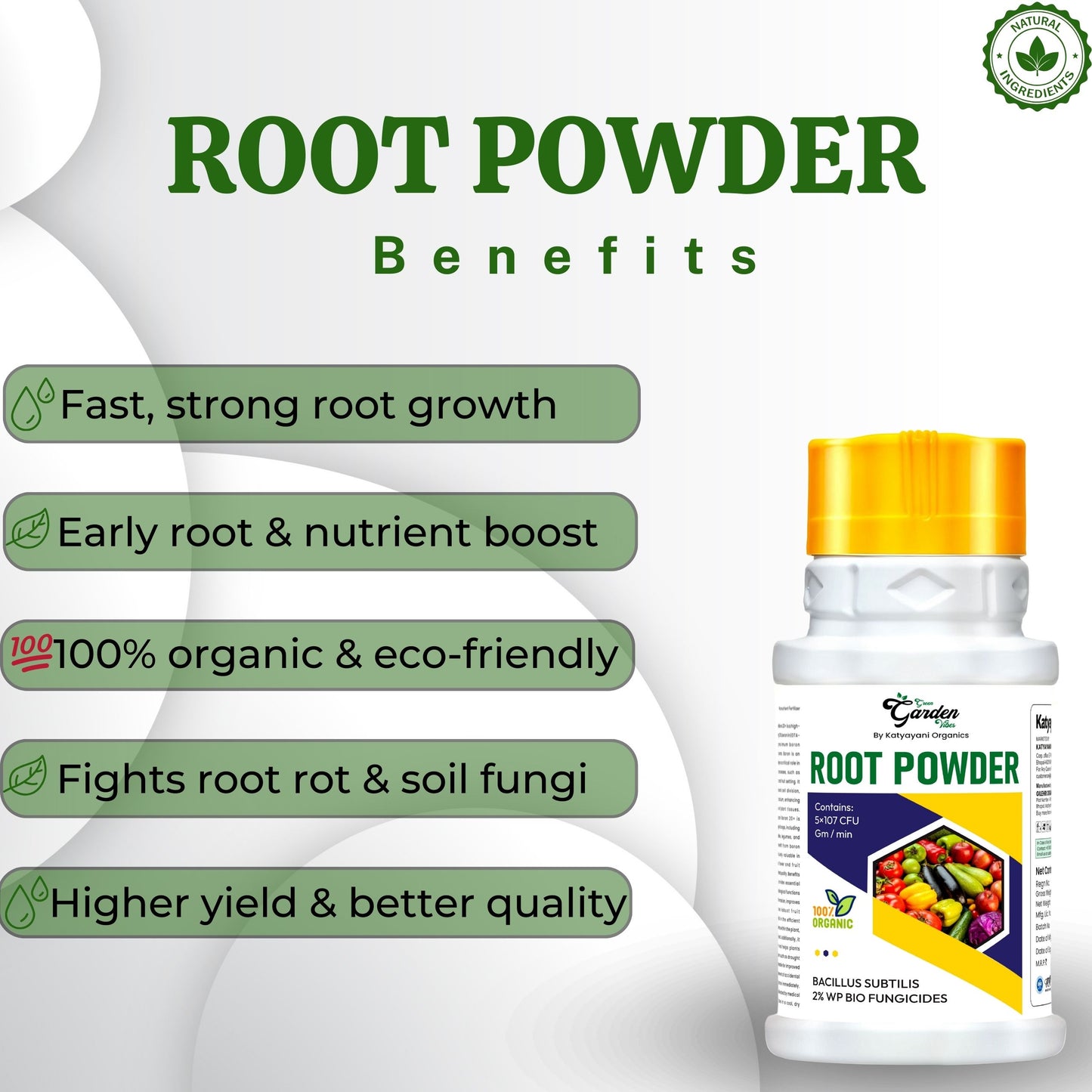 GGV Root Powder - Bacillus Supp 2% Bio Fungicide