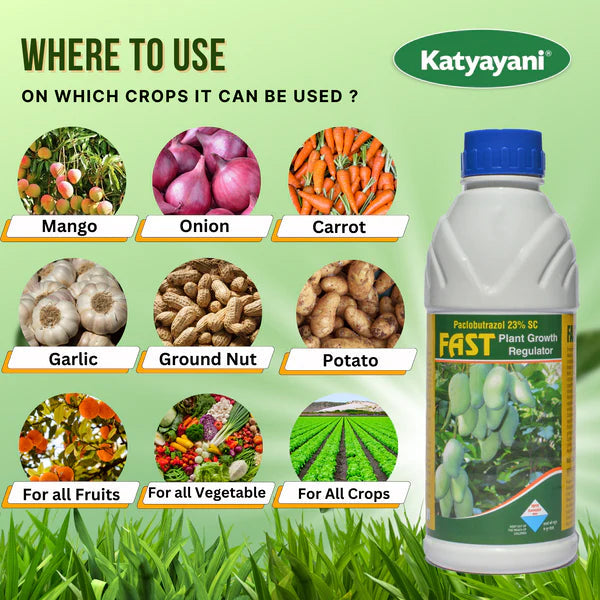 Buy 1 Get 1 Free – Katyayani FAST Paclobutrazol 23% SC | Plant Growth Regulator for Mango & Vegetables | Global Farming