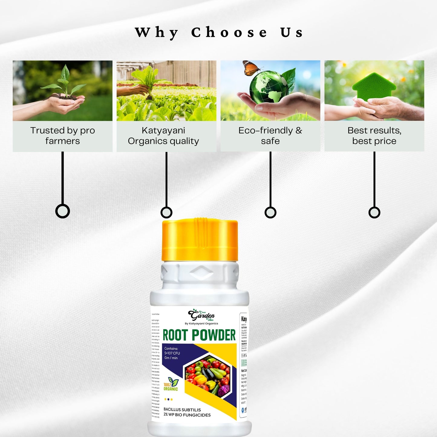 GGV Root Powder - Bacillus Supp 2% Bio Fungicide