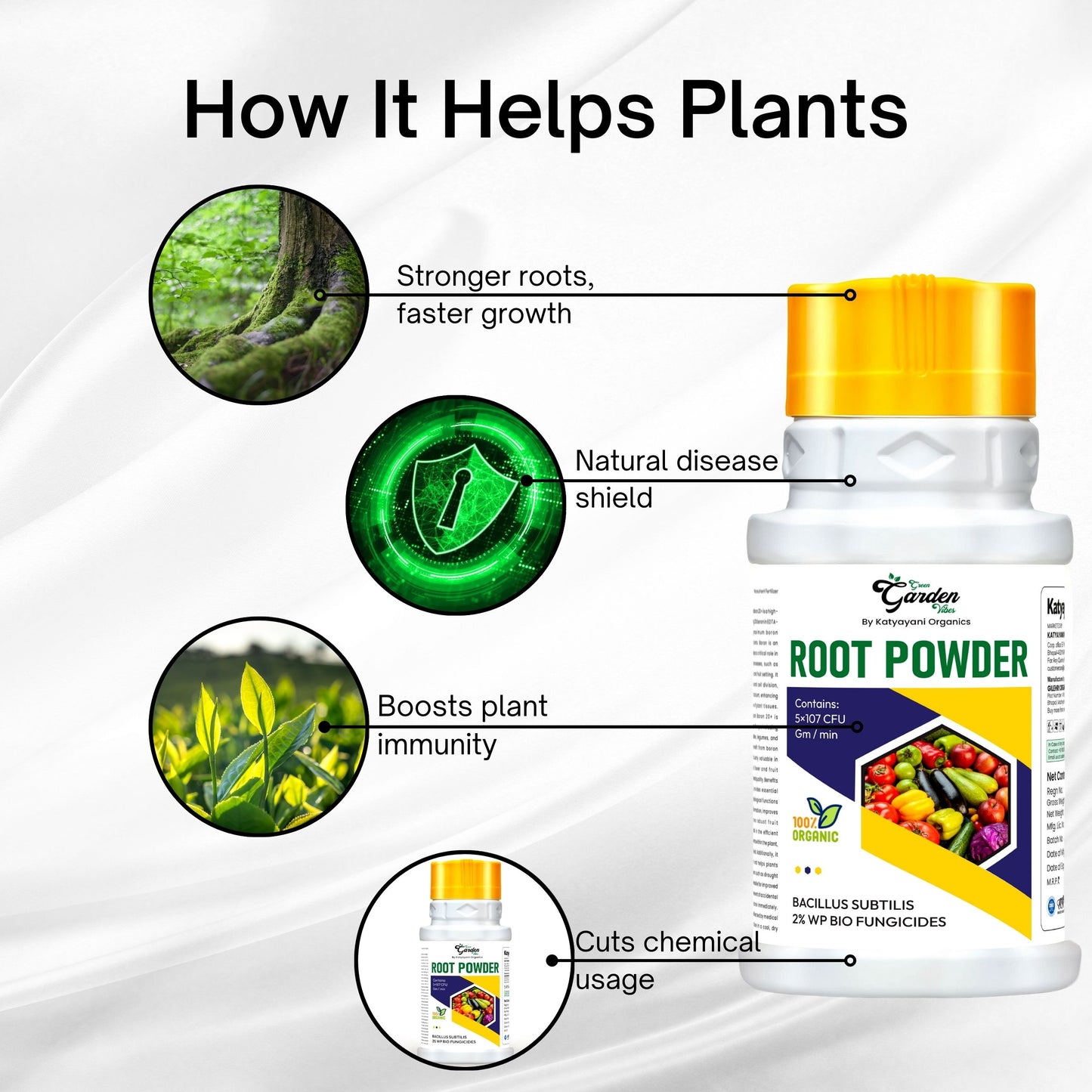 GGV Root Powder - Bacillus Supp 2% Bio Fungicide