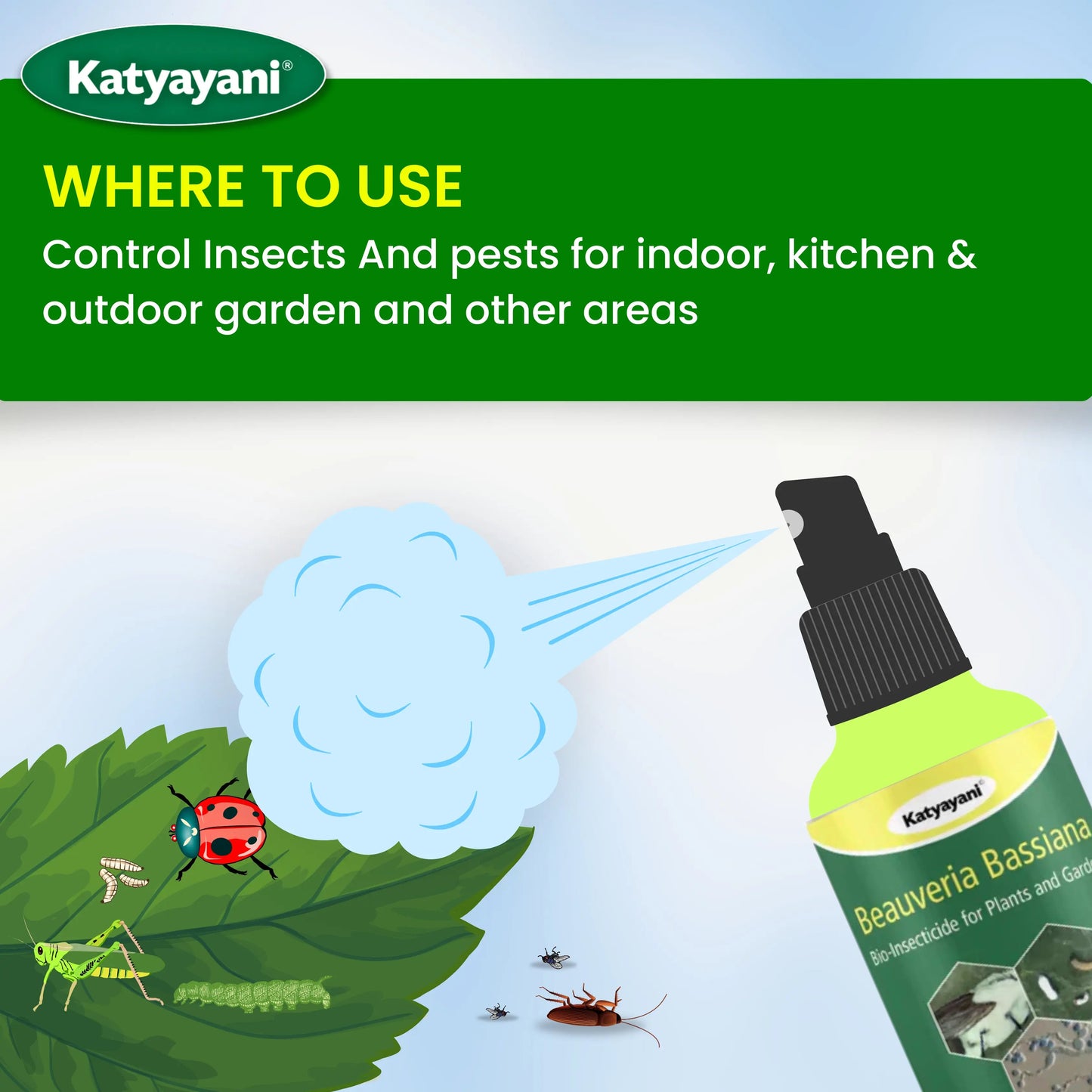 Beauveria Bassiana Liquid Bio-Insecticide for Organic Pest Control in USA Gardens & Farms