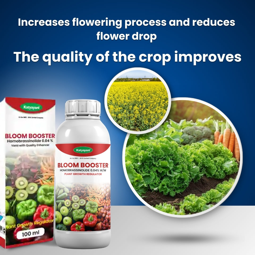 Bloom Booster (Homobrassinolide 0.04 %)- improves growth, yield, and quality of your veggies and fruits
