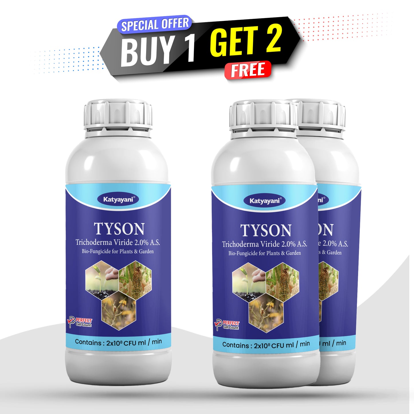 Trichoderma Viride Bio Fungicide β Natural Root Rot & Wilt Protector (Buy 1 Get 2 Free)