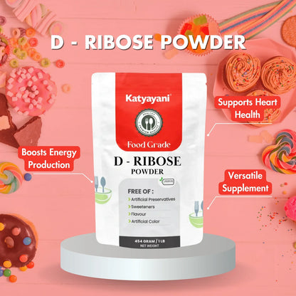 GGV D - Ribose Powder 1 kg (2.2lb)-Food Grade | Supports Muscle Recovery |Promotes Heart Health