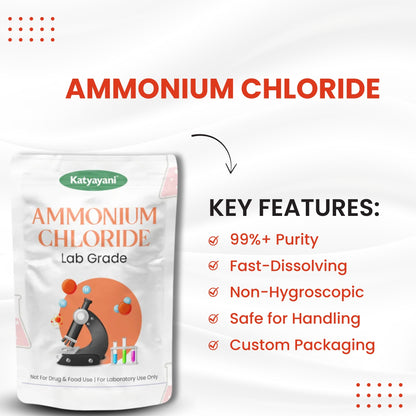 GGV Ammonium Chloride Laboratory-Grade 500gm (18oz)