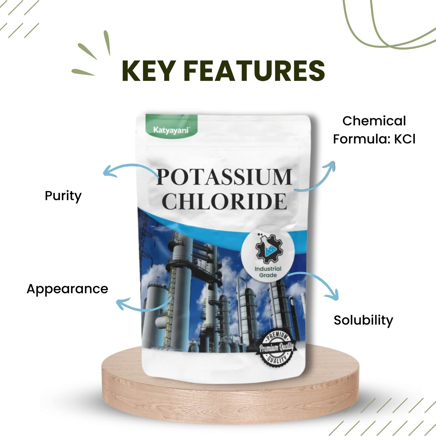 Potassium Chloride 500gm (18oz)-Industrial Grade