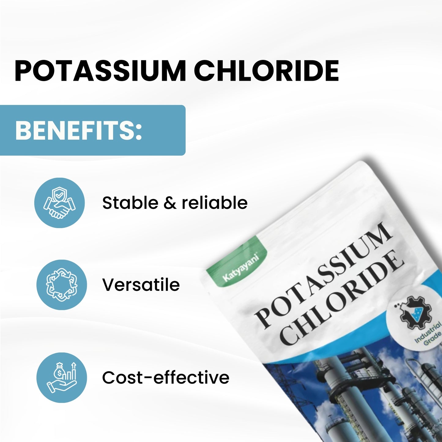 Potassium Chloride 500gm (18oz)-Industrial Grade