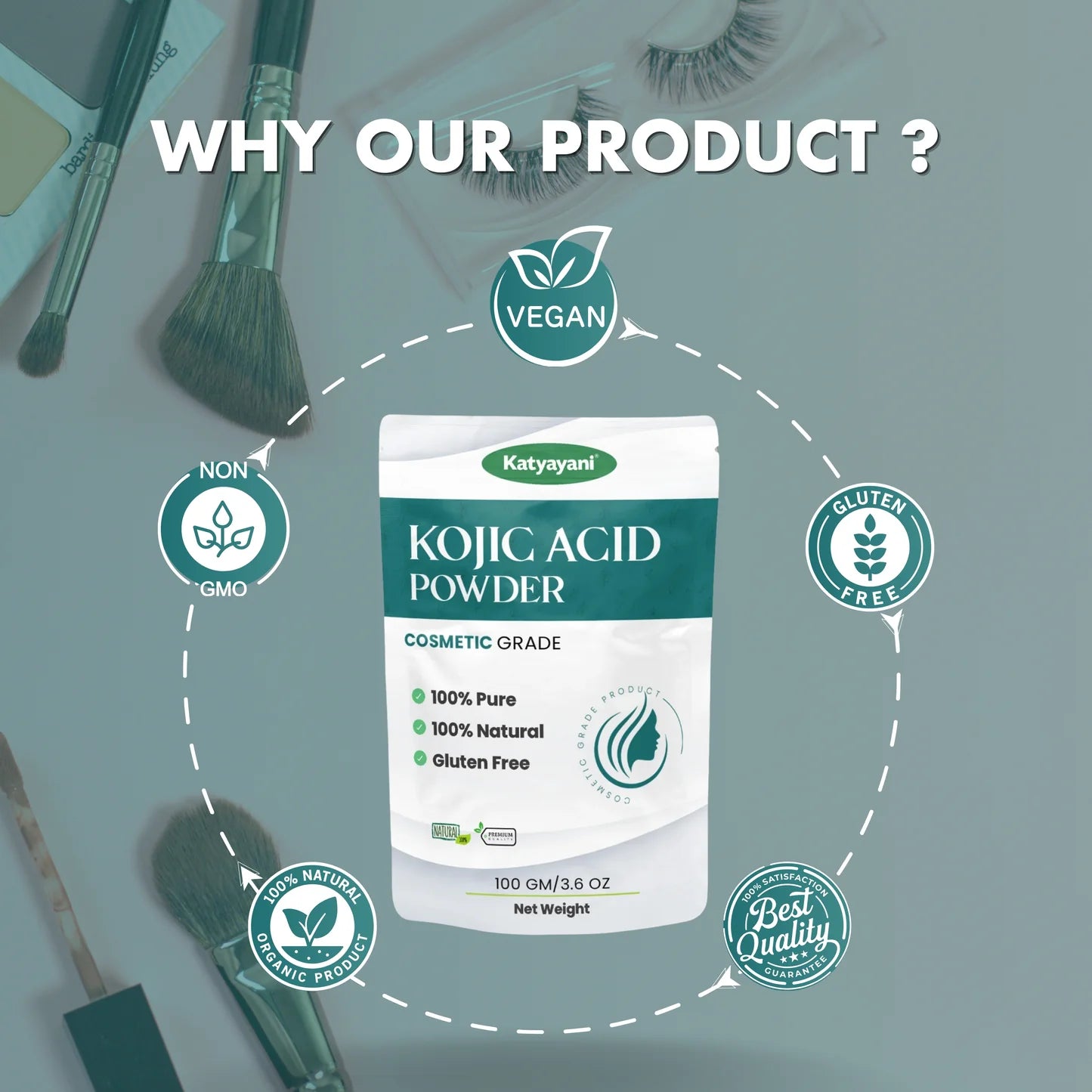 GGV Kojic Acid Dipalmitate Powder-Cosmetic Grade | Essential Chemical for Laboratory & Industrial Use