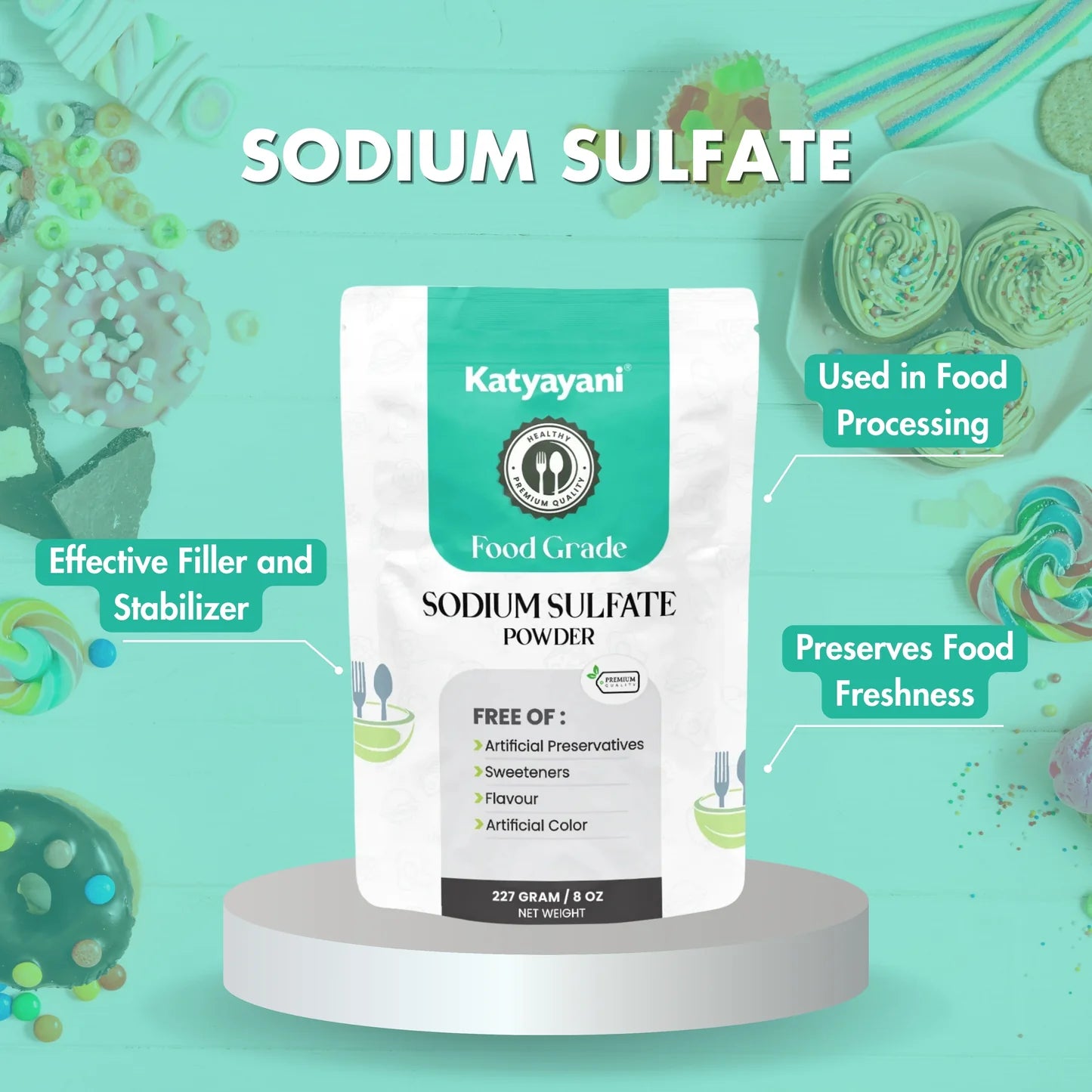 GGV Sodium Sulfate 227 gm (8oz)-Food Grade