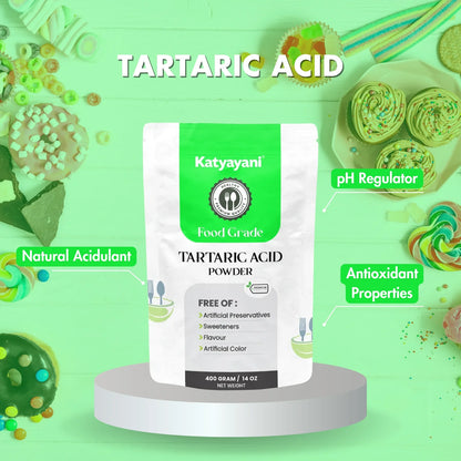 GGV Tartaric Acid 400gm (14 oz)-Food Grade