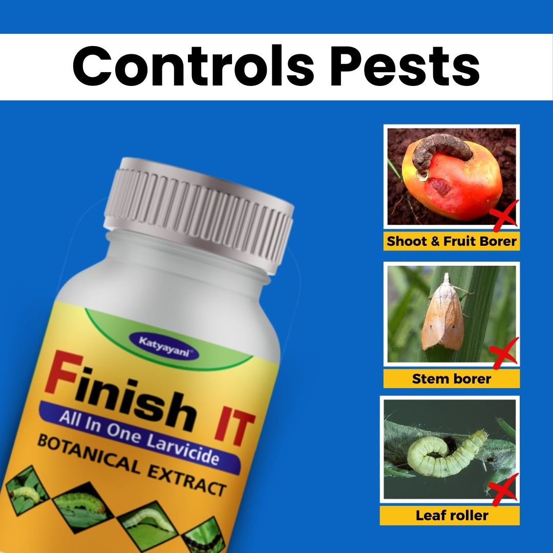 GGV Katyayani Finish It – All in One Larvicide Organic Insecticide : Buy 1 Get 2 Free