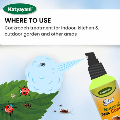 GGV Organic 3-in-1 Pesticide Spray for Home & Garden – Natural Solution for Plants, Ants, Termites & Mosquitoes | UAE Delivery