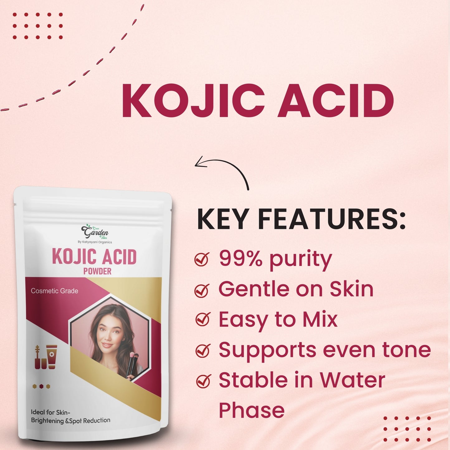 GGV Kojic Acid Dipalmitate Powder-Cosmetic Grade | Essential Chemical for Laboratory & Industrial Use