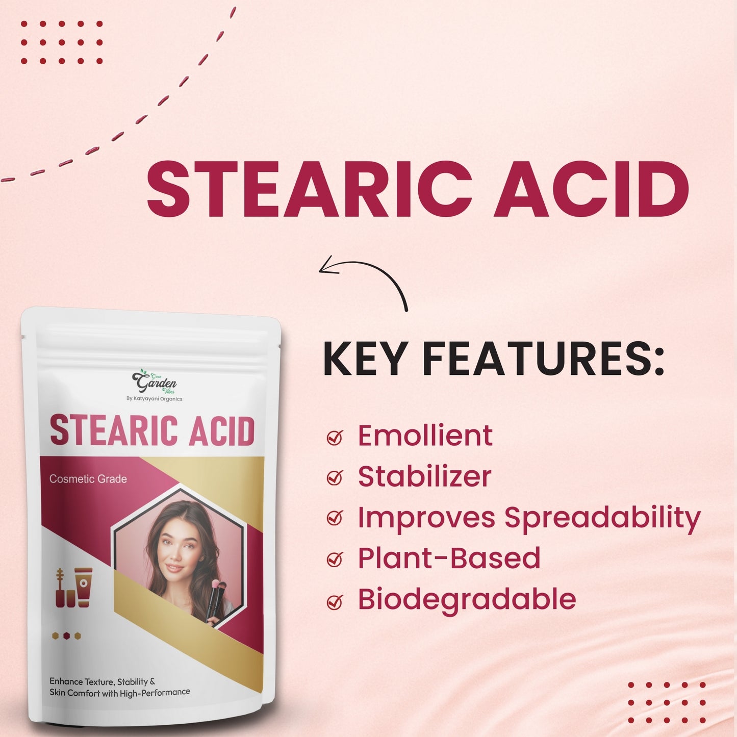 GGV Stearic Acid 454gm -Food Grade