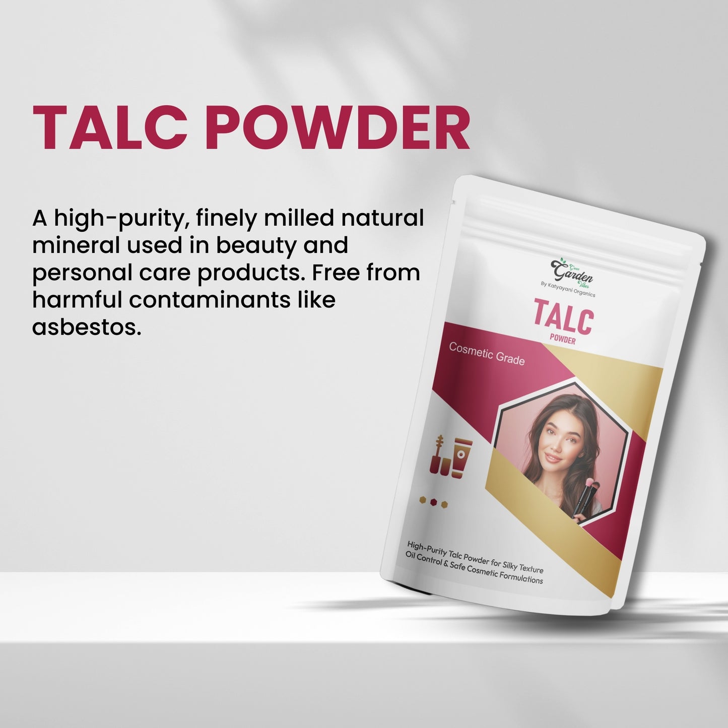 GGV Talc Powder, 500gm (18oz)-Cosmetic Grade