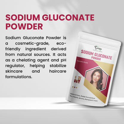GGV Sodium Gluconate Powder 120 gm (4 oz)-Cosmetic Grade