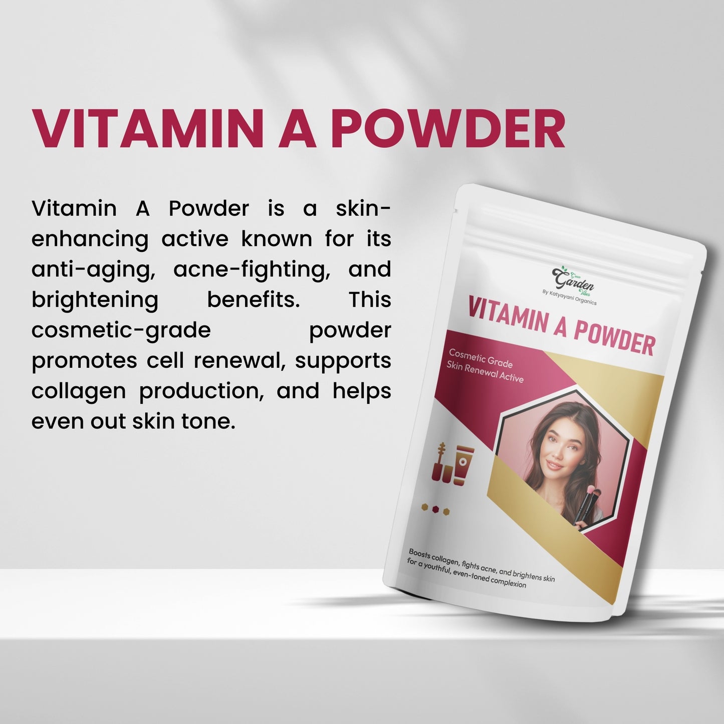 GGV Vitamin A Powder 113 gm (4 oz)-Cosmetic Grade
