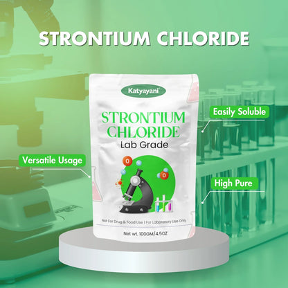 GGV Strontium Chloride-100 gm (4.5oz)-Lab Grade | Essential Chemical for Laboratory & Industrial Use