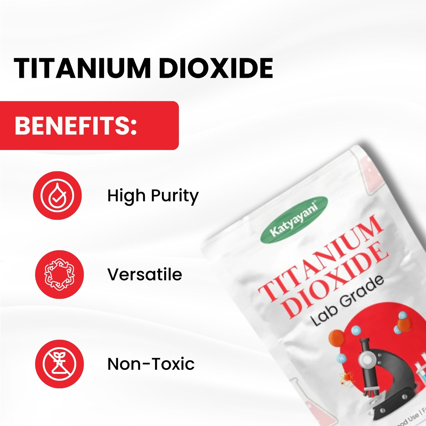 GGV Titanium Dioxide: Lab Grade (TiO2) (0.8lb)