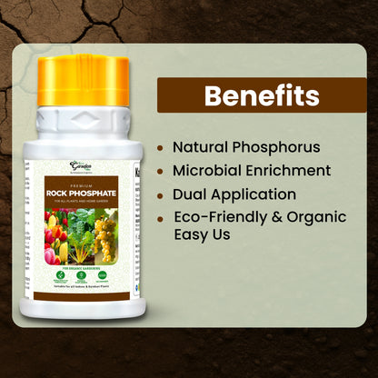 GGV ORGANICS  Premium Rock Phosphate (Boost Root Growth & Flowering)