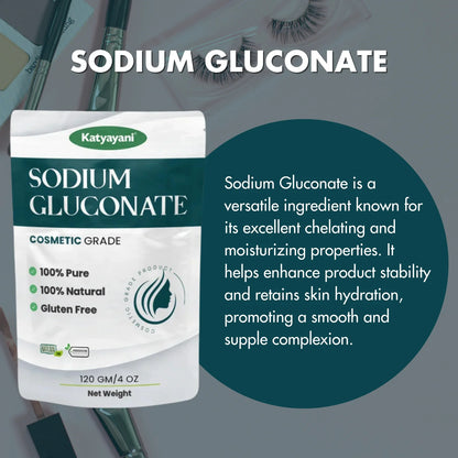 GGV Sodium Gluconate Powder 120 gm (4 oz)-Cosmetic Grade