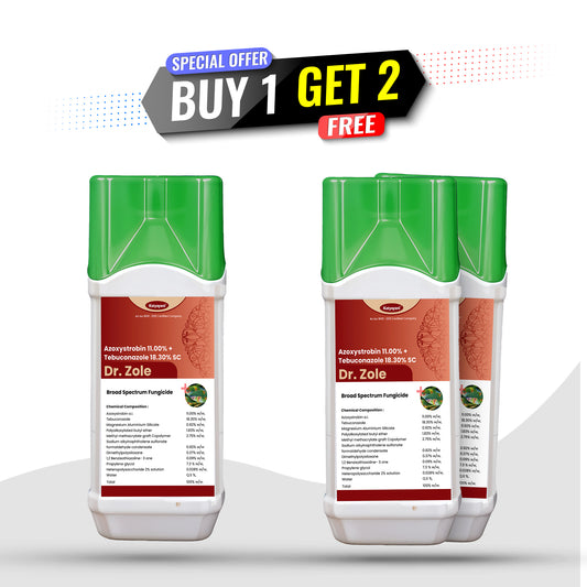 Katyayani Dr Zole Azoxystrobin 18.2% + Difenoconazole 11.4% SC – Advanced Dual-Action Fungicide 🛒 Buy 1 Get 2 Free – Limited Time Offer!