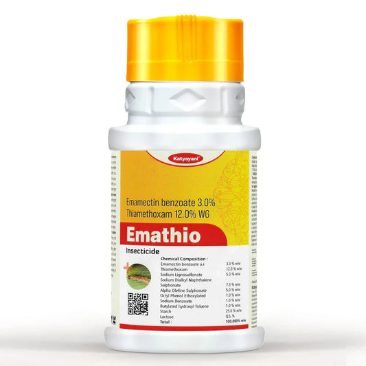 GGV KATYAYANI EMATHIO | EMAMECTIN BENZOATE 3% + THIAMETHOXAM 12% WG | CHEMICAL INSECTICIDE 100gm