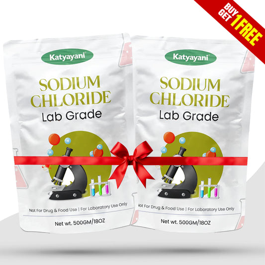 GGV Katyayani Sodium Chloride Lab Grade 500 gm | Essential Laboratory Chemical | Buy 1 Get 1 Free