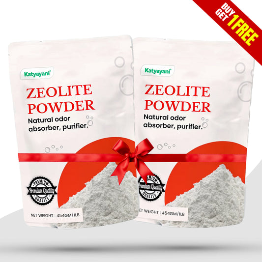 GGV Zeolite Powder 454 gm (1lb) – Cleaning Grade | Buy 1 Get 1 Free | Natural Detox & Eco-Friendly Cleaning Solution