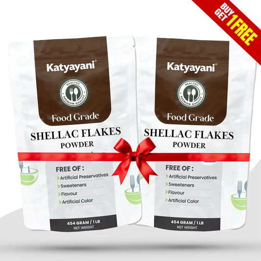 GGV Shellac Flakes 454 gm (1 lb) – Food Grade | Buy 1 Get 1 Free | Natural Edible Resin for Food, Confectionery, and Coating