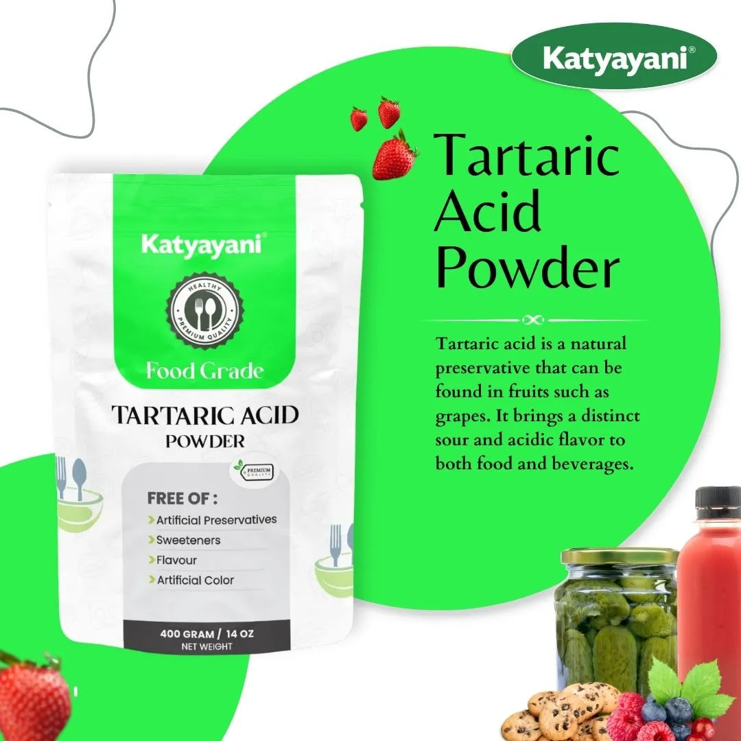 GGV Tartaric Acid 400gm (14 oz)-Food Grade