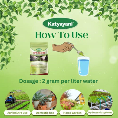 GGV NPK 19 19 19 100% Water Soluble Plant Food Fertilizer