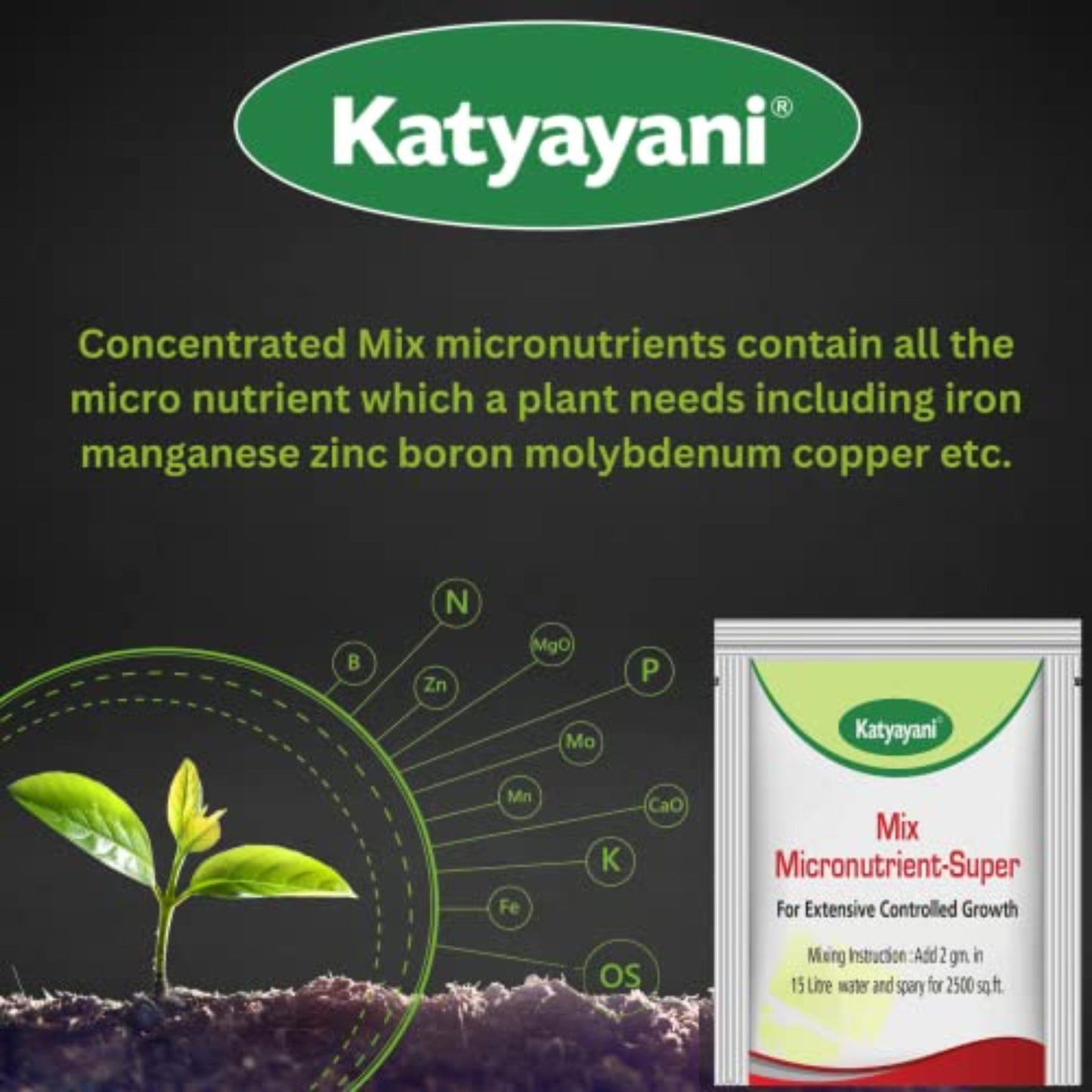 GGV NPK 20 20 20 Fertilizer with 2 Sample -Mix micronutrients and Organic Humic Acid